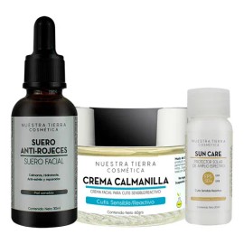 Kit Piel Sensible Suero Antirojeces + Crema Calmanilla