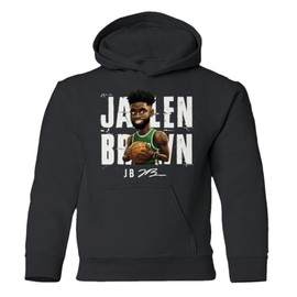 Societee Basketball Player Brown Boston Signed Funny Youth Hooded Sweatshirt (Black, Youth Medium)