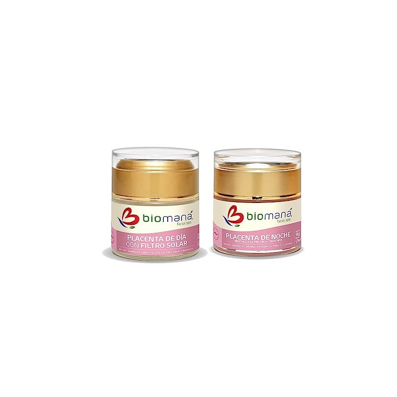 Dúo Placenta: crema de día con FPS 50+ y crema