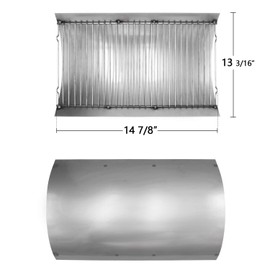 Hongso 14 7/8 Inches Fire Grate Hanger & Ash Drip Pan for Use with Char-Griller 5030 2-Burner Gas & Charcoal Grill, Replacement Parts Chargrill Ash Pan (APC507)