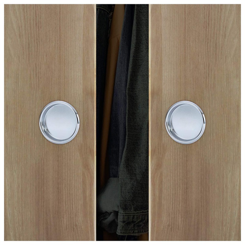 Nuk3y Easy Snap in Closet Door Finger Pull, 2-1/8"", 4-Pack