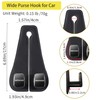 WEIHAO Wide Purse Hook for Car, Twin Hook Leather Car