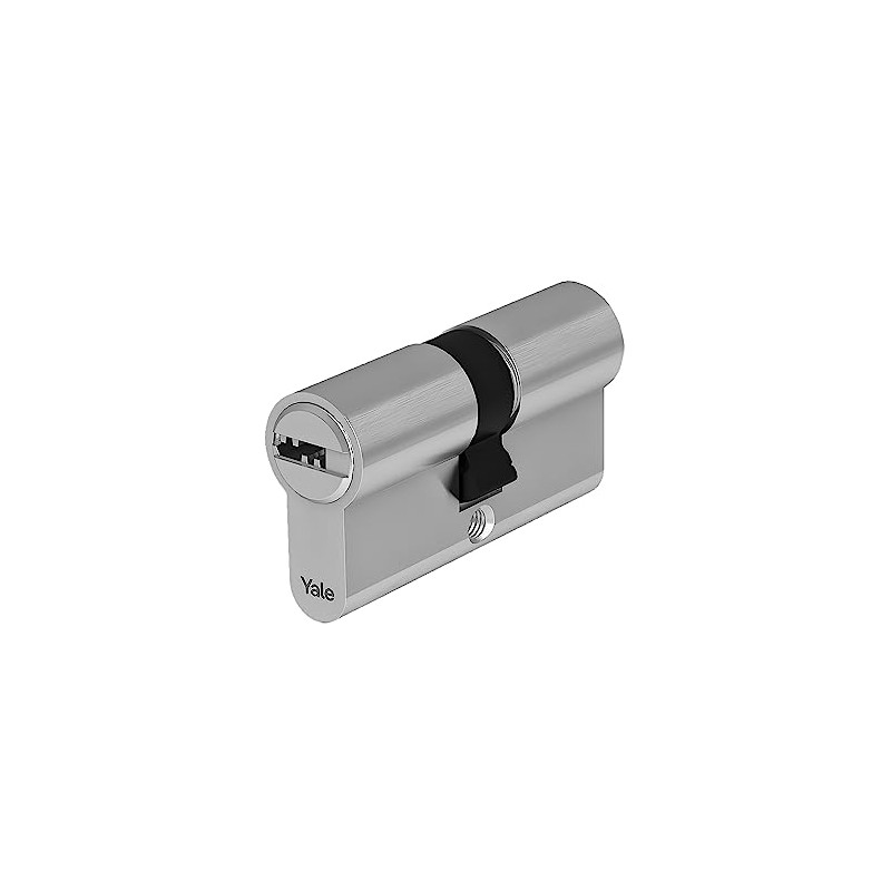 YALE YC101KD354504N1 YC101 Cylinder for Lock, Nickel Plated, Doppio cilindro