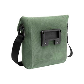 VAUDE Augsburg IV S Bicycle 2-in-1 Handlebar Bag & Handbag, 6 Litres, with Shoulder Strap, Waterproof Welded, Made in Germany, Willow Green, One Size