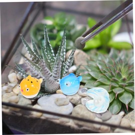 Generic 25pcs Sea ​​Animal Statue Animal Decor Small Animals Tiny Animal Figurines Miniature Animal Statues Tiny Animals Mini Animals Tiny Animal Figures Moss Landscape Decor Resin