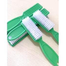 SQULIGT 6Pcs Nail Brush for Cleaning Fingernails, Handle Grip Cleaning Brush for Nail and Toenail, Nail Dust Brush Manicure Pedicure Tools Scrubbing Brush Women Men Home Salon(Green)