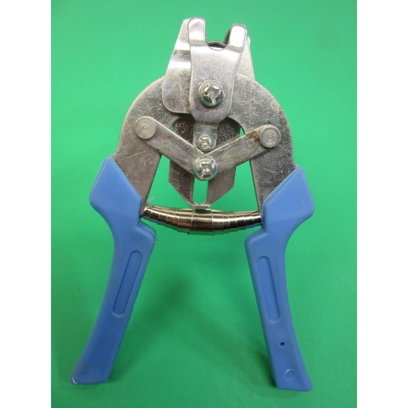 Spring loaded hog ring pliers with 600 galvanized rings for