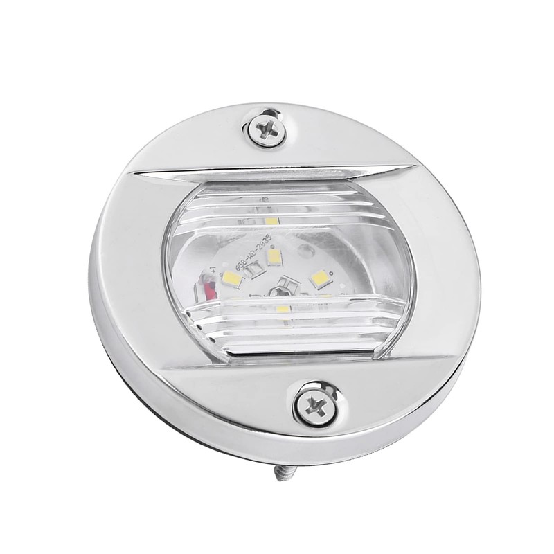EVGATSAUTO Marine Boat LED Navigation Light, 12V White Stainless Steel