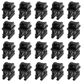 OTOTEC 20PCS Cable Tie Mounts 15x10.8x3mm Plastic Zip Tie Bases Holders Wire Tie Edge Mounting Clips Fasteners Organisers for Cable Management Black