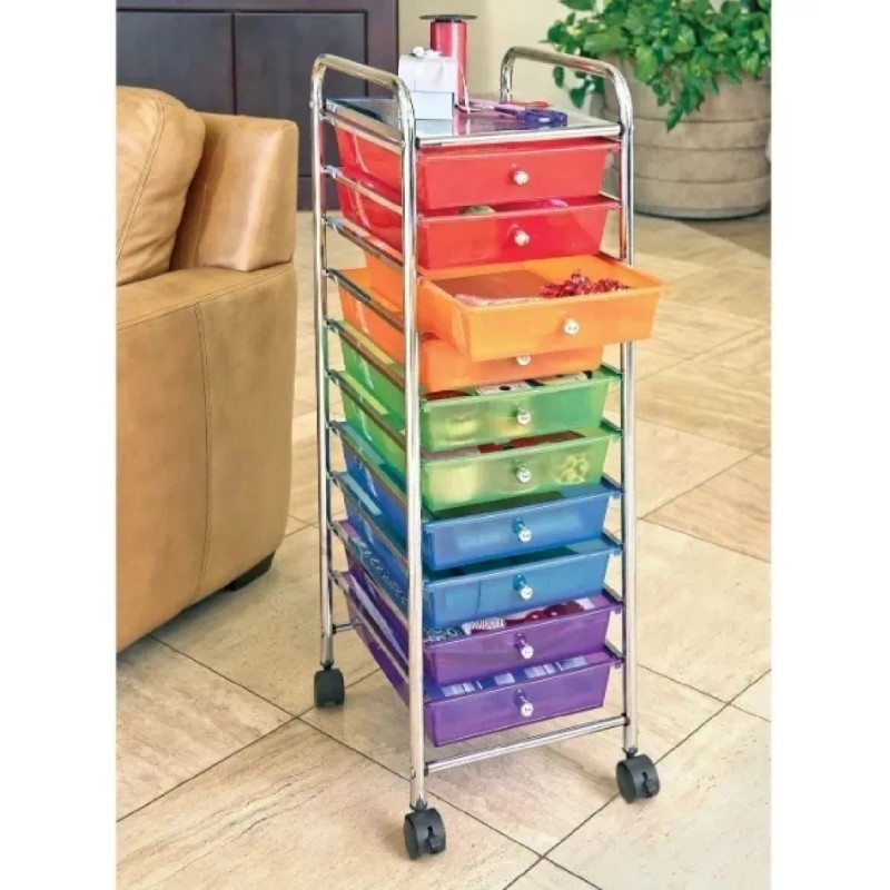 Seville Classic Carro Multiusos 10 Cajones Seville Classics Colores Msi