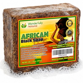 Organic African Black Soap, 16 oz