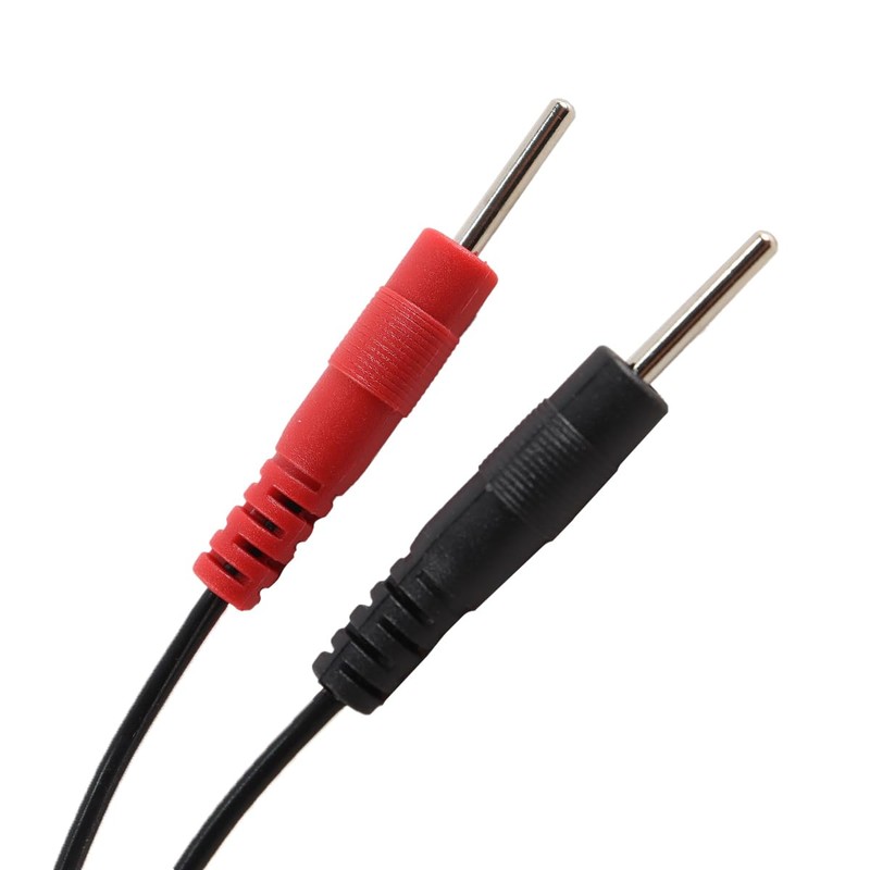 Enwye 2 Pcs Tens Electrode Wires Jack Plu-g Pin Connector,Electrode