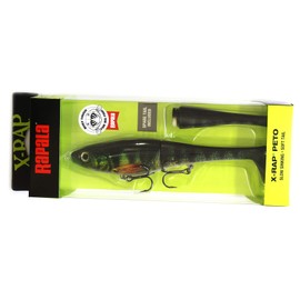 Rapala X-Rap Peto Lure with Two No. 2/0 Hooks, 0.5-1 m Swimming Depth, 20 cm Size, Live Perch