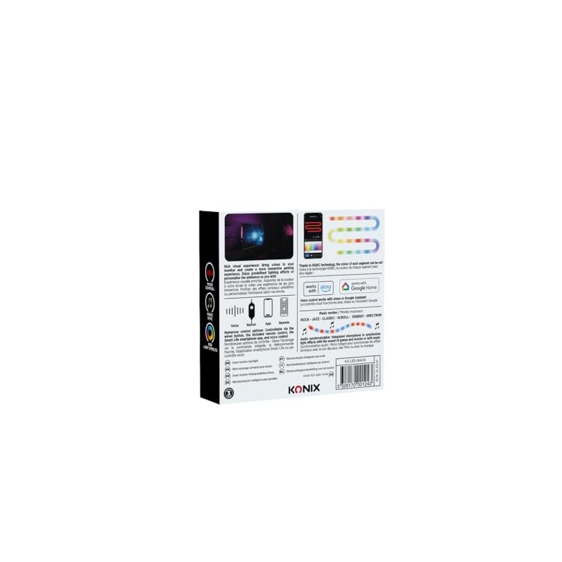 Konix Gaming LED Light Strip Smart Monitor Backlight for 24