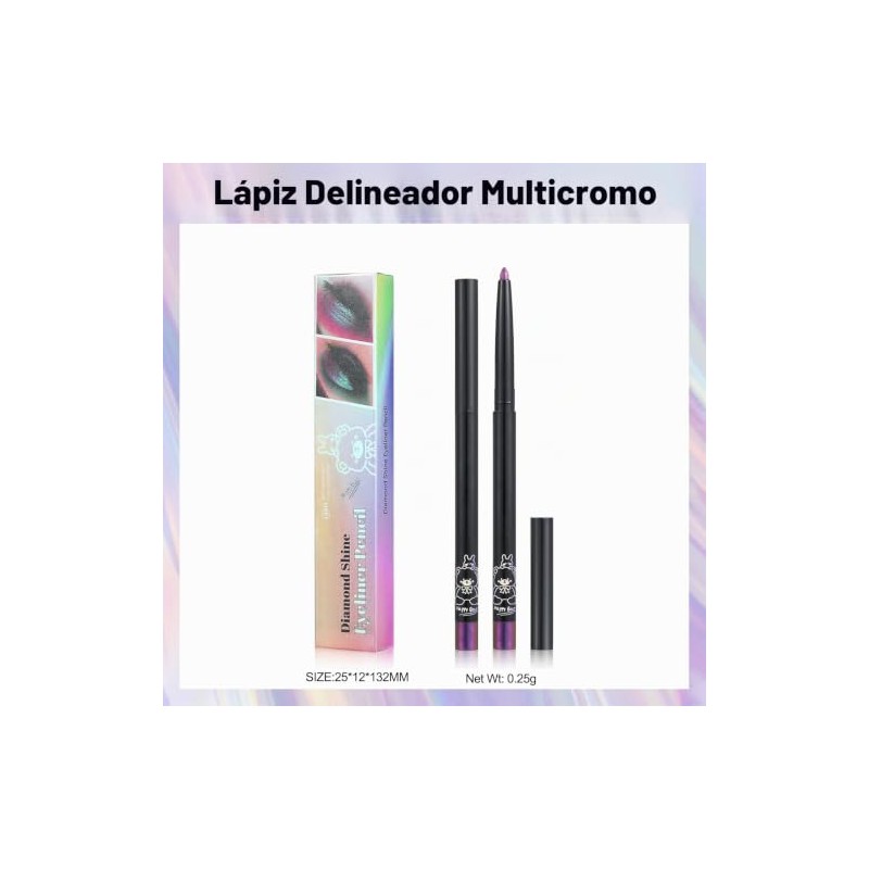 Erinde Lápiz Delineador de Ojos Camaleón Metálico, #01