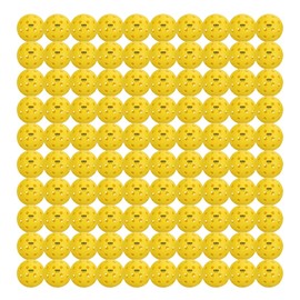 OZO Pickleball - Set of 100 Outdoor Balls, 40 Holes, Injection Mould