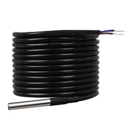 Renogy Battery Temperature Sensor Solar Panel for New Edition Voyager Charge Controllers, Black