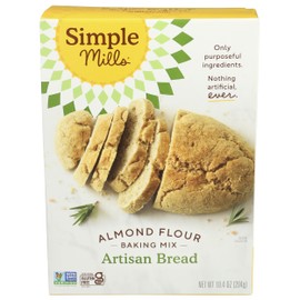 Simple Mills Almond Flour Baking Mix, Artisan Bread Mix - Gluten Free, Plant Based, Paleo Friendly, 10.4 Ounce (Pack of 1)