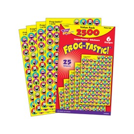 Trend Enterprises Inc. T-46921 Frog Tastic Superspots Reward Stickers Value Pack