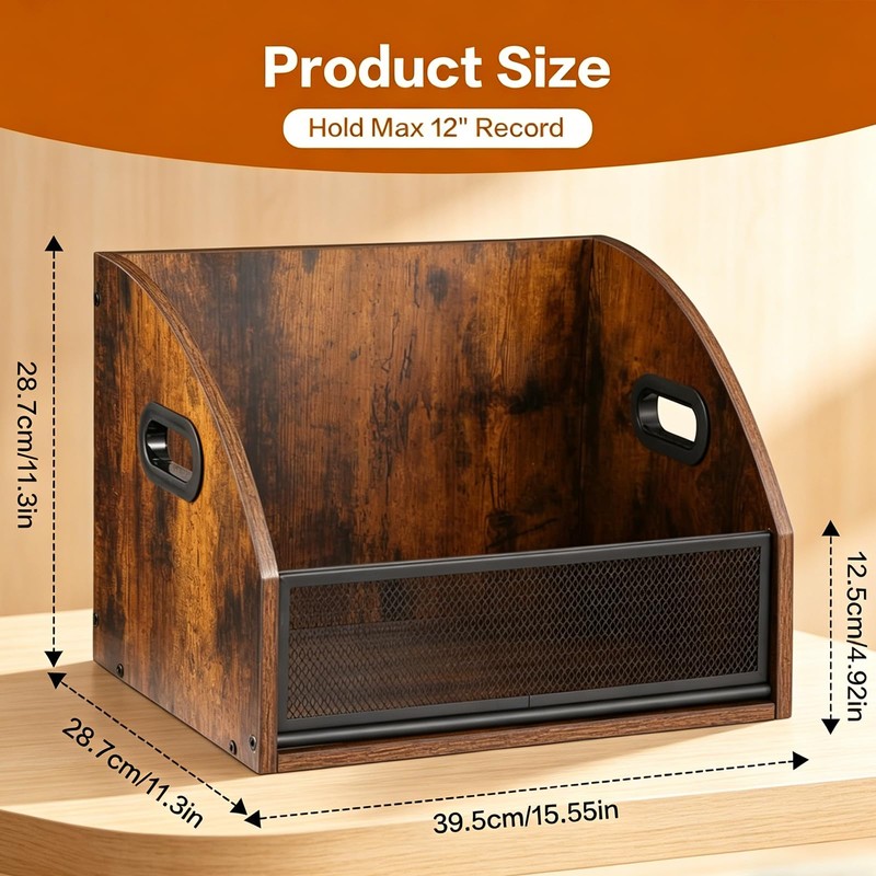 WHEARTED Extra Large Magazine Rack Floor, Farmhouse Magazine Holder,Magazine Storage