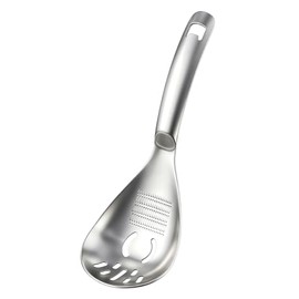 Cuchara de cocina multifuncional 5 en 1, acero inoxidable 18/8 304, separador de huevo, separador de yema de huevo, triturador de papas, apto para lav