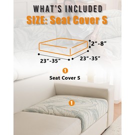 Sofa Cover Washable Sectional Couch Covers Sofa Slipcovers for 3 Cushion Couch Pet Friendly L Shaped Couch Protector Leaf Printed Covers for Dogs Kids
