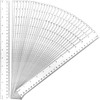 MUKCHAP 30 Pieces 30cm/12 Inch Plastic Ruler with Inches and