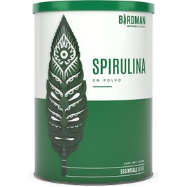 Birdman Spirulina Espirulina en Polvo Vitamina A, K, Zinc, Ficocianina, Clorofila Suplemento de Espirulina 360g