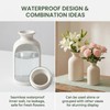 White Matte Ceramic Bud Vase, 5" Small Minimalist Vase for