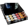 DecoBrothers K-Cup Holder Drawer for 36 Coffee Pods Storage, Black