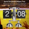 HERCHR Flip Desk Clock, Mechanical Retro Flip Down Clock Automatic