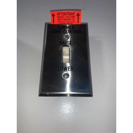 Lutron RCS-1 Remote Control Raise / Lower Switch with Stainless Plate New in Box