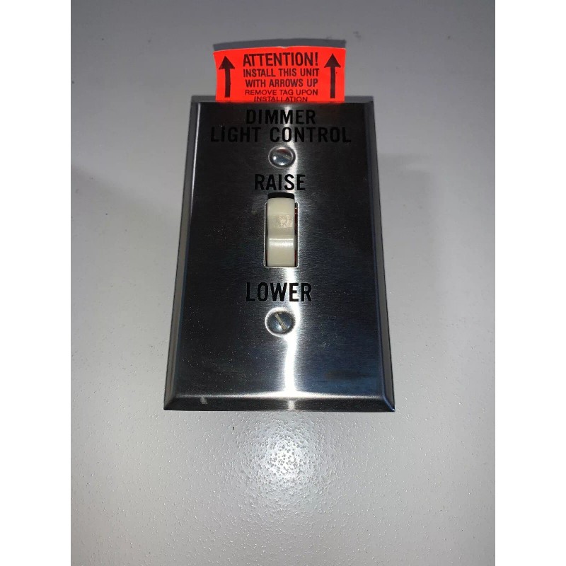 Lutron RCS-1 Remote Control Raise / Lower Switch with Stainless