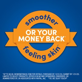 BIC EasyRinse Anti-Clogging, Refillable Men's Razors With 4 Blades, 1 Handle and 9 Refill Razor Cartridges Razor Kit