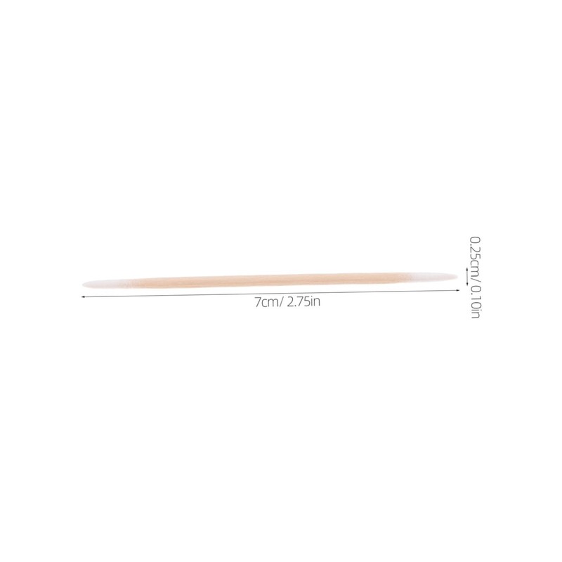 Ciieeo 2Pcs Double Pointed Cotton Swabs Precision Makeup Applicators for