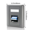 Duttek LC Fiber Wall Plate Coupler, Single/Duplex Fiber Optic Wall