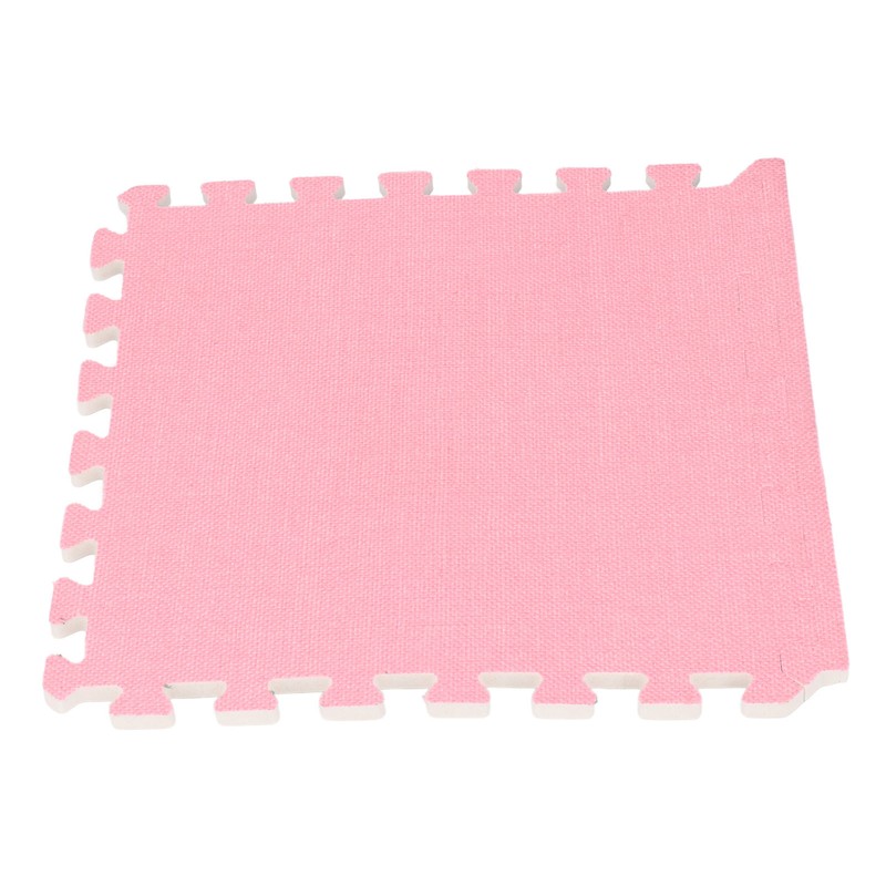 Cotton Linen Interlocking Mat Thicken Soundproofing Cuttable Patchwork Puzzle Foam