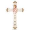 Girl Nursery White Prayer Cross, 8 1/8 Inch