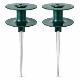 Garden Hose Guide Spikes for Yard Use – 2-Piece ABS & Zinc Alloy Hose Guides for Lawn and Garden Watering