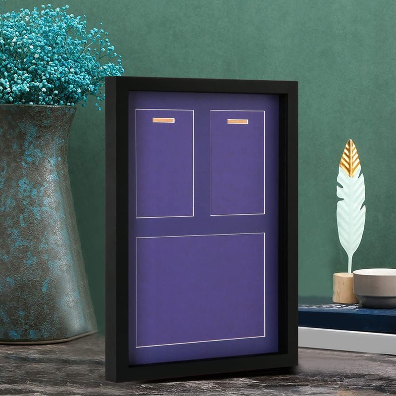 Shadow Box for Medals, Race Bibs, and Photos Display -