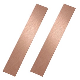 2PCS Pure Copper Anode Sheet (99.99% Pure), Copper Strip, Copper Sheet, 6 X 1 X 0.04 Inch Copper Sheet, Coppers Electrode Strip for Electroplating and Jewelry Plating