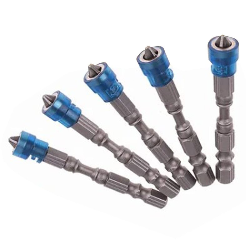 5Pcs Magnetic Screwdriver Bits Metal Cross Electric Screwdriver Bit with