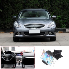 Moittellc Car Phone Holder Compatible with Infiniti G25 G35 G37 2007-2013,Center Console Navigation Screen Dashboard Clip Cell Phone Cradles Car Phone Mount Accessories (Type A)