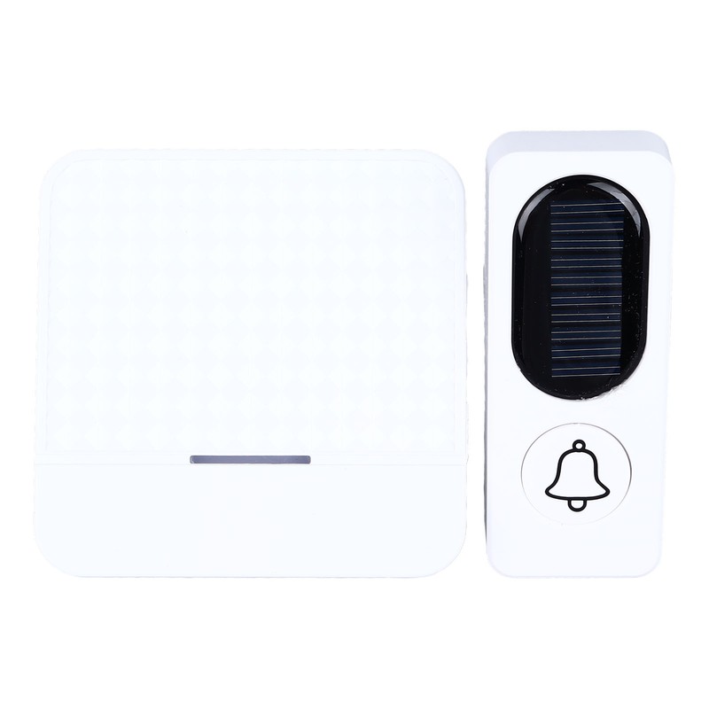 Wireless Doorbell Self Powered White 52 Music Automatic Recognition Smart