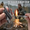 x-lighter 2 Pack of Permanent Match Lighter, Waterproof Metal Keychain