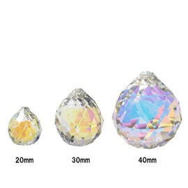 [Asfour by] Crystal Ball 40 mm "Aurora" Pack of 4 (Sun Catcher for Parts and)