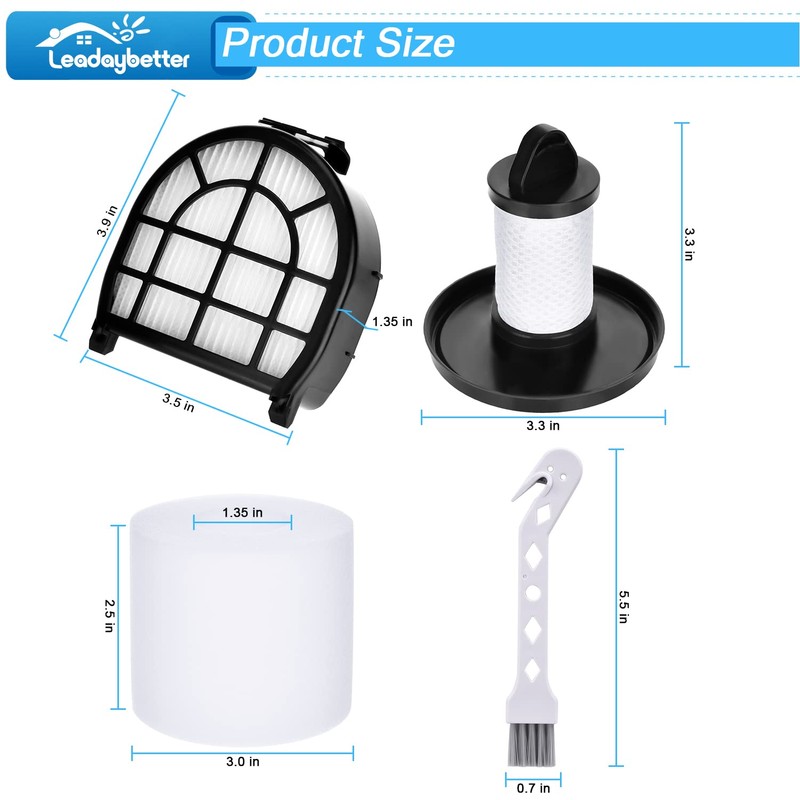Leadaybetter Filter Replacement for Shark LZ600 LZ601 LZ602 LZ602C APEX