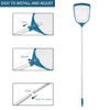 POOLWHALE Upgrades Swimming Pool Leaf Net Skimmer Rake with Adjustable
