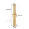 sourcing map Straight Brass Barb Fitting Reducer, Fit Hose ID