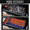 HORUSDY 6-Piece Magnetic Socket Organizer Set, 1/4", 3/8", 1/2" Drive